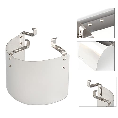 Protective Air Intake Heat Shield Wrap Heat-Insulation Air Filter Cover - size: Silver
