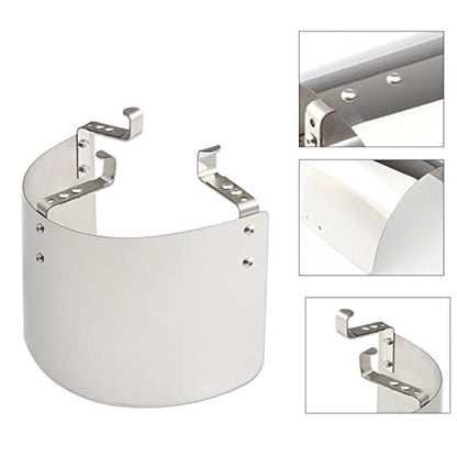 Protective Air Intake Heat Shield Wrap Heat-Insulation Air Filter Cover - size: Silver