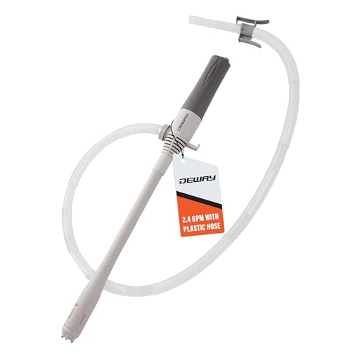 Deway Stick Fuel Transfer Pump, Basic Hands-Free, 15in, D-Battery, 2.6 GPM - style: Basic No Auto-Stop