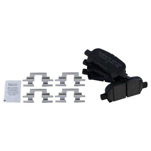 TRQ Front and Rear Brake Pad and Rotor Set Ceramic Vented Solid Rotors - style: BKA11820