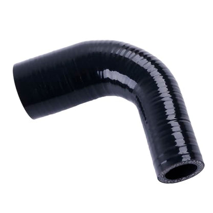 Silicone Reinforced Turbo/Intercooler/Intake Piping Coupler Industrial Hydraulic Hoses 4-Ply(5.4mm) (90 Degree ID 1" -1 1/2" inch (25mm-38mm)) - style: 90 Degree ID 1" -1 1/2" inch (25mm-38mm) Black