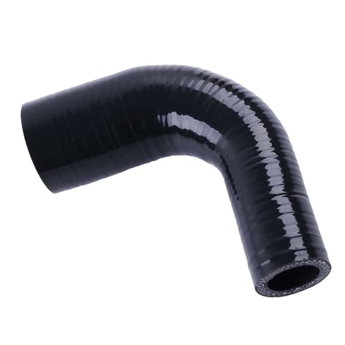 Silicone Reinforced Turbo/Intercooler/Intake Piping Coupler Industrial Hydraulic Hoses 4-Ply(5.4mm) (90 Degree ID 1" -1 1/2" inch (25mm-38mm)) - style: 90 Degree ID 1" -1 1/2" inch (25mm-38mm) Black