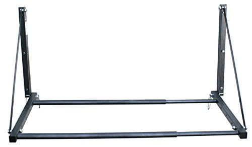 MaxxHaul Adjustable Wall Mount Folding Tire Rack – 32 to 48 Inch Width – 300 lb Capacity – Heavy Duty Steel Garage Tire Storage Holds 4 Tires – 70489 - color: Grey