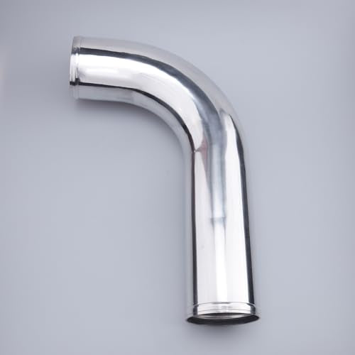 AC PERFORMANCE 3" 90° Aluminum Intercooler Air Intake Tube L-Bend Elbow - size: OD 3" (76mm)