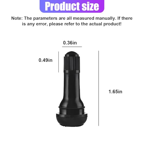 YoRise 8PCS TR413 Tubeless Tire Valve Stems (TR413-10PCS) - size: TR413-10PCS