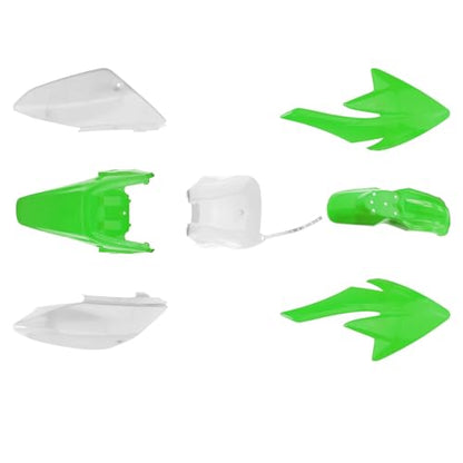 PRO BAT 7 PCs Plastic Fender Kit - color: White&Green Plastic Fender Kit