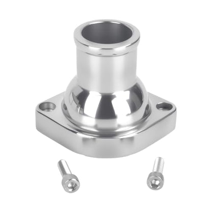Straight Up Water Neck Aluminum Polished Thermostat Housing - color: Silver, size: 180 Degrees Style1