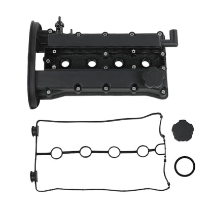 LQI Engine Valve Cover w/Gasket and Cap, Black 96415423, 96473698, 96495285 - size: Fit Chevy Aveo 2004-2005