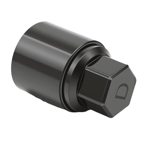 D-Type Wheel Lock Nut Key, 17mm Anti-Theft Lug Nut Removal Tool, Replacement for Toyota Tacoma, Heavy-Duty Steel Socket Adapter for Secure Wheel Installation - color: Black, size: Socket D 17mm