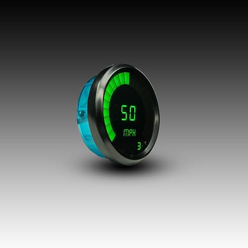 Intellitronix Speedometer Bargraph Memory Programmable Black Bezel M9222G (Green) - color: Green