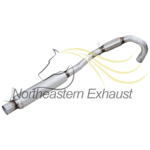 Exhaust Resonator Compatible with Chrysler Town & Country 2011-2016 3.6L | Dodge Grand Caravan 2011-2020 3.6L | Stainless Steel | Northeastern Exhaust | Includes Clamps | Direct-Fit Replacement