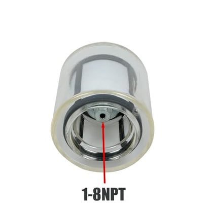 2PCS 416-5884 1/8NPT Fuel Filter Compatible with Caterpillar CAT 226D 232D 236D 239D 297D2 297D2XHP 299D 272D 272DXHP 279D 287D 289D Compact Track Loader Replace 4165884