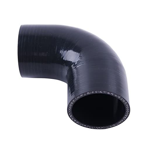 2.5" ID 90 Degree Elbow Silicone Coupler Reinforced Hose,4-Ply Turbo/Intercooler/Intake Piping Industrial Hydraulic (63mm) - size: 2.5 Inch