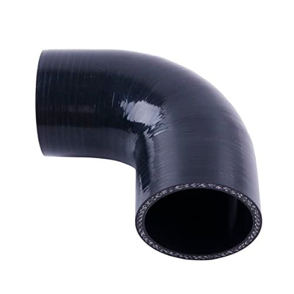 2.5" ID 90 Degree Elbow Silicone Coupler Reinforced Hose,4-Ply Turbo/Intercooler/Intake Piping Industrial Hydraulic (63mm) - size: 2.5 Inch