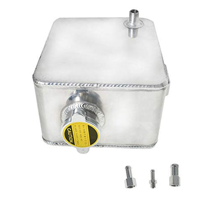 munirater Expansion Reservoir Tank 2.5L Aluminum Water Coolant Radiator Overflow Recovery Tank