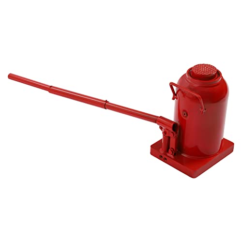 50 Ton (1102,31 lbs) Lifting Automotive Welded Hydraulic Bottle Jack, Hydraulic Stubby Low Profile Welded Bottle Jack for Repair Vehicle, Pickup, Truck, w/Manual Handle, Red, ﻿ - color: 50 Ton