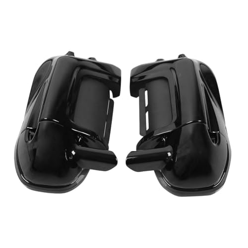 TCMT Lower Vented Fairing Box Pods 6.5" Speaker Fit for Harley Touring Road King Street Glide Electra Glide Ultra-Classic Road Glide 83-13 - color: Vivid Black #4