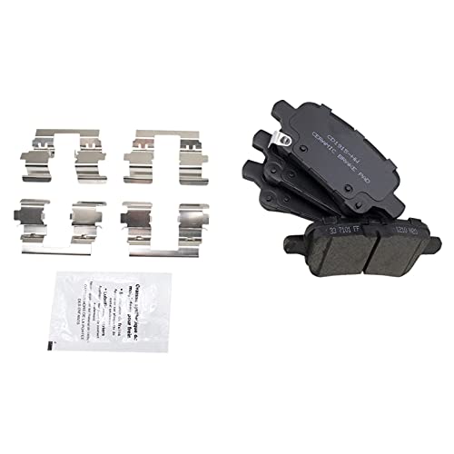 TRQ Front & Rear Posi Ceramic Disc Brake Pads & Rotors Kit - style: BKA14603