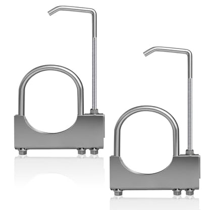 4" Universal Exhaust Clamp with Hanger, 2 PCS - size: 4 Inch