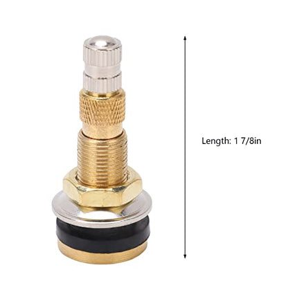 TR618A Tractor Air Liquid Valve Stems, Tubeless Clamp in Tire Valve Stem for Industrial Agricultural Wheels, Tractor, Grader (Pack of 10)