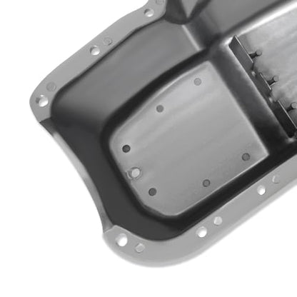 Finned Polished Oil Pan for Chevy SBC 265 283 305 350 400 1955-1979 - color: Polished, size: 1955-1979 SBC
