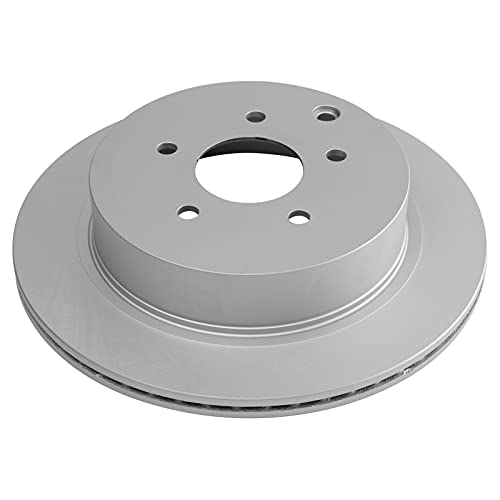 TRQ Front and Rear Brake Rotors Set Vented Premium G-Coated - style: BKA14824