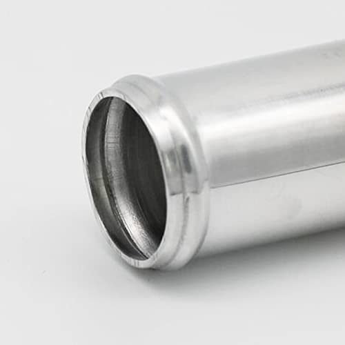 38mm(1.5") OD, Length 3" (76mm), Straight 1.5 Inch 6061 Aluminum Alloy Hose Joiner Tube Intercooler Pipe Connector High Class Glossy Polished Treatment Air Intake Tube with Bead Roll - size: OD 1.5" (38mm)