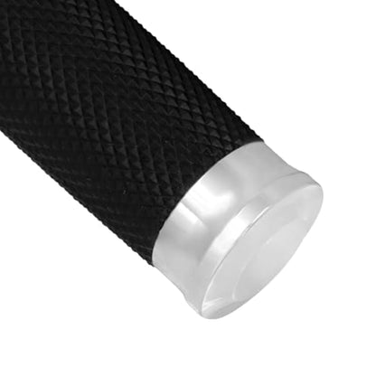 1 Inch Cable Throttle Handlebar Grips Motorcycle Hand Grips - color: #5 Chrome