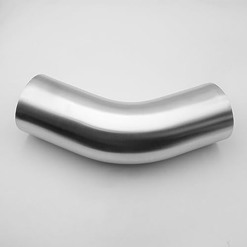 AC PERFORMANCE 4" 45° Degree Aluminum Elbow Intercooler Air Intake Tube - color: Silver 45, size: 4" (102mm)