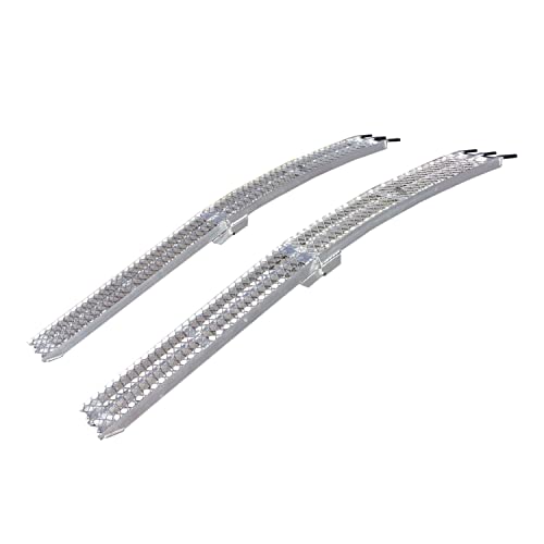 Yutrax 89-inch Folding Aluminum Truck, UTV/ATV, Motorcycle Loading Arch Ramps - Pair, 1500lb Capacity - size: 89-Inch Folding, 1500lb. Capacity