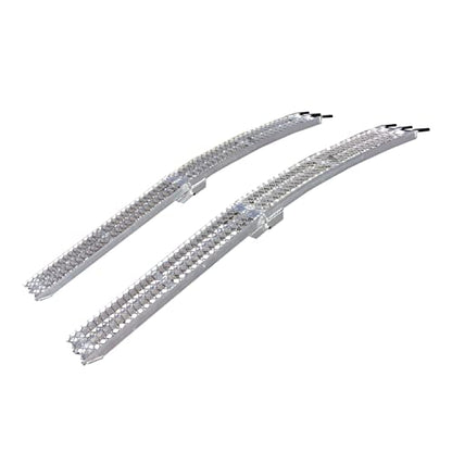 Yutrax 89-inch Folding Aluminum Truck, UTV/ATV, Motorcycle Loading Arch Ramps - Pair, 1500lb Capacity - size: 89-Inch Folding, 1500lb. Capacity
