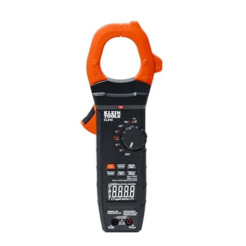 Klein Tools CL910 Digital Clamp Meter, 2000A AC/DC Auto Ranging & Worklight - size: 2000V/2000A