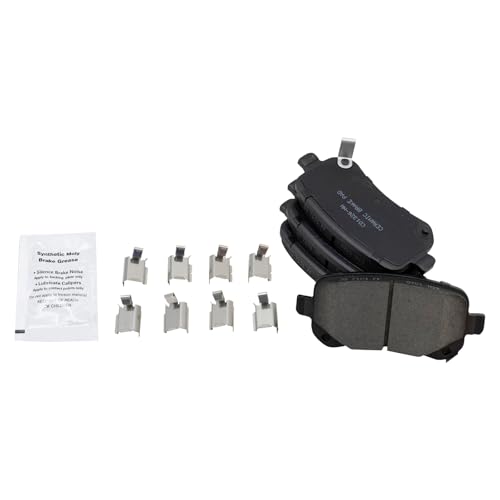 TRQ Rear Brake Pad and Rotor Set Ceramic G Coated Solid Rotors - style: BKA14746