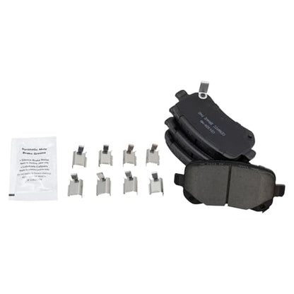 TRQ Rear Brake Pad and Rotor Set Ceramic G Coated Solid Rotors - style: BKA14746