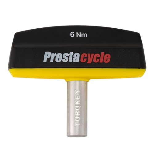 Prestacycle Pro TorqKeys 6Nm T-Handle Torque Limiting Tool – Torque Wrench Bit with Ergonomic Low-Profile Grip, Magnetic 1/4" Hex Bit Retention, Durable Zinc Shaft - size: 6Nm
