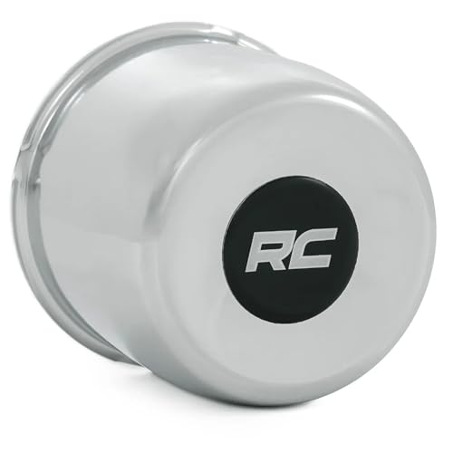Rough Country Chrome Center Cap for Steel Wheels - 3.30" Bore Size, Closed Push-Through Design, Wide Compatibility - size: 3.30 inch