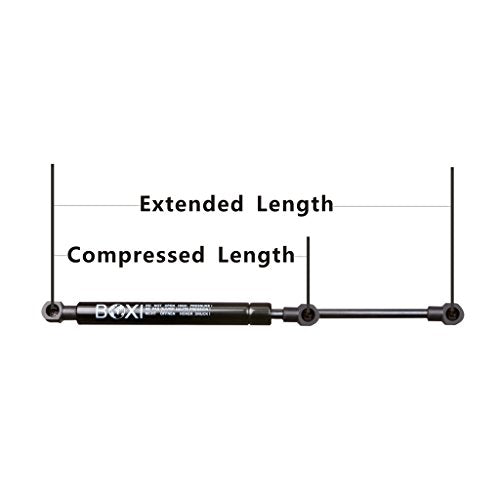 Qty(2) BOXI 6914 Universal Lift Supports Struts Shocks Extended Length: 7.50 Inches, Compressed Length: 5.5 Inches, Force: 82 Lbs, 10mm Ball Socket Struts 6914