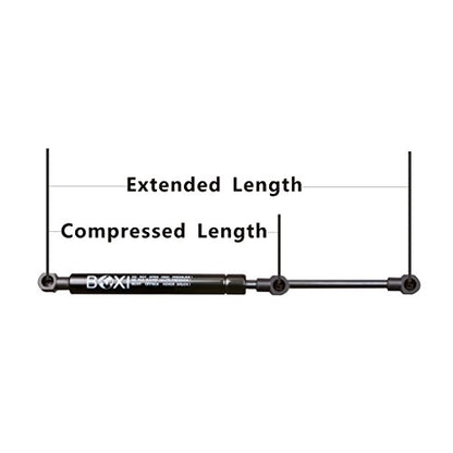 Qty(2) BOXI 6914 Universal Lift Supports Struts Shocks Extended Length: 7.50 Inches, Compressed Length: 5.5 Inches, Force: 82 Lbs, 10mm Ball Socket Struts 6914