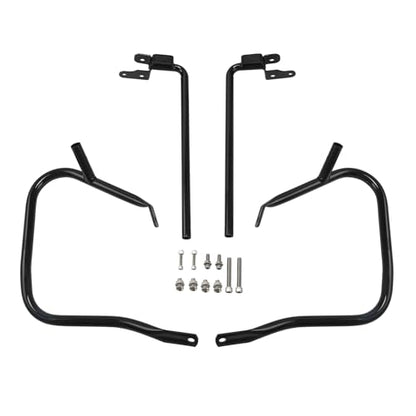 TCT-MOTORPARTS Saddlebag Bracket Guard Support Bar Fit For Harley CVO Street Road Glide 2023-2025; FLTRX FLHX Street Glide Ultra FLHXU - color: Black Style #3