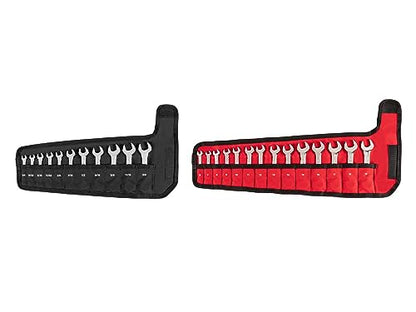 TEKTON Stubby Combination Wrench Set, 25-Piece | WCB94403 - size: 25-pc. (1/4 - 3/4 in., 6 - 19 mm), style: Pouch