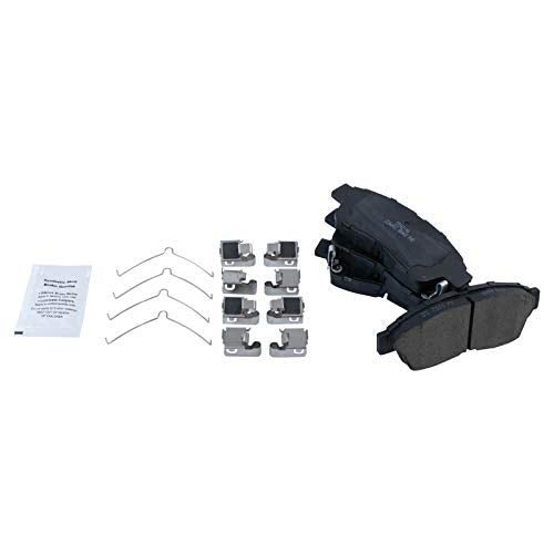 TRQ Front and Rear Brake Pad and Rotor Set Ceramic Vented Solid Rotors - style: BKA11815