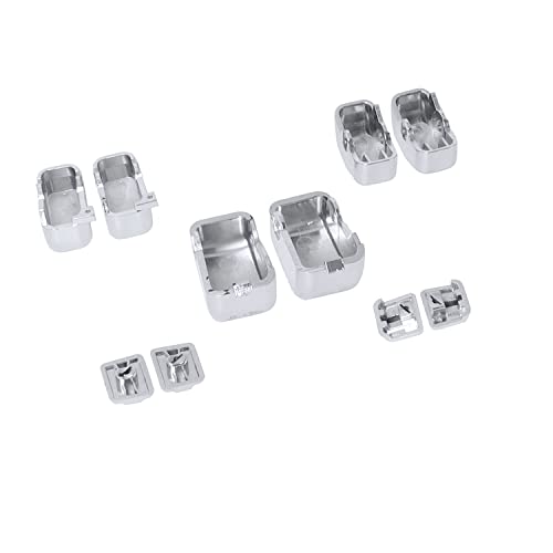 10 pcs Hand Control Switch Housing Switch Caps Kit Compatible for Harley Davidson Touring Electra Road Glide Road King Tri Glide Ultra FLHTCU FLTR FLHR 1996-2013 (Chrome) - color: Chrome