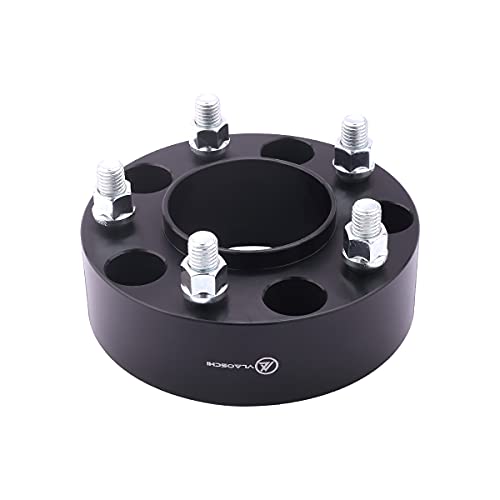 4X Black 5x100 Hubcentric Wheel Spacers 2 Inch with 12x1.5 Studs 54.1mm Hub - size: 2 Inch-Pack of 4