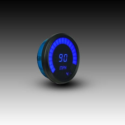 Intellitronix Speedometer Bargraph Memory Programmable Black Bezel M9222B (Blue) - color: Blue