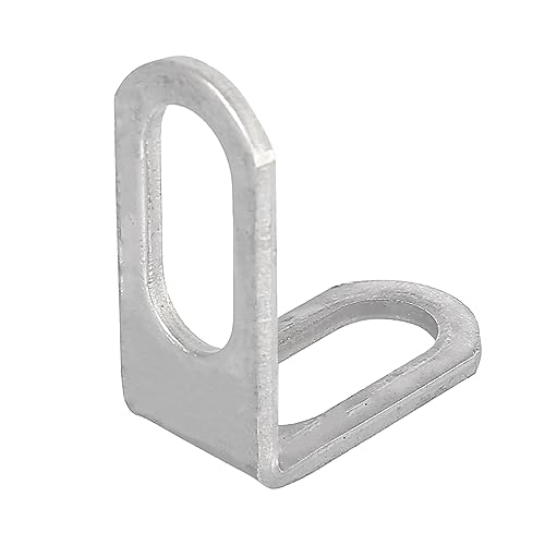 Motoforti 23mm 0.9" Motorcycle Exhaust Pipe Bracket L Shape Muffler Mounting Clamp Stainless Steel Silver Tone