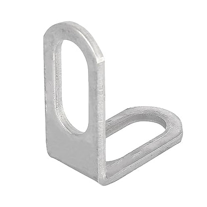 Motoforti 23mm 0.9" Motorcycle Exhaust Pipe Bracket L Shape Muffler Mounting Clamp Stainless Steel Silver Tone