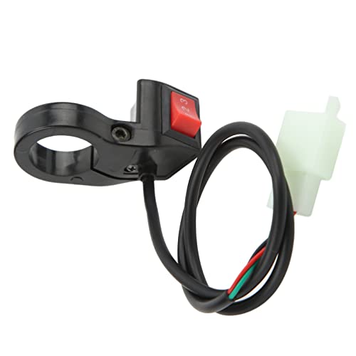Handlebar Control Switch Three Speed Switch Easy Install Highly Durable for ATV Bike Motorcycle 1 Inch (Plastic Metal)