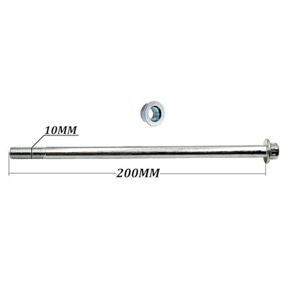 10mm Rear Wheel Rim Axle For Jonway 50cc 125cc Scooter Motorcycle Dirt Bike QUAD ATV (200mm) - size: 200mm