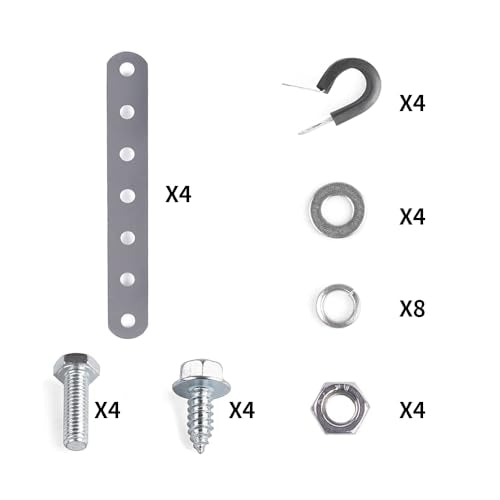 Oil Cooler Metal Mounting Bracket Kit used for 3/4 inch Coolers Compatible LPD47391 Low Pressure Drop 40k Transmission Oil Cooler