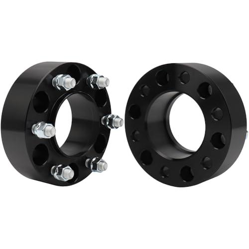 IRONTEK 6x139.7mm Wheel Spacers 2" Real Forged Spacers with 95.1mm Hub Bore M14x1.5 Studs Compatible for Lexus 2022-2023 LX600, for Toyota 2022-2024 Tundra/ 2021 Land Cruiser 6x5.5in to 6x5.5in 2PCS - size: 2"|6x5.5|2PCS